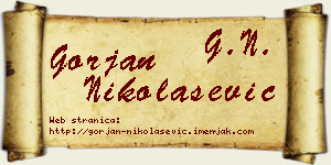 Gorjan Nikolašević vizit kartica